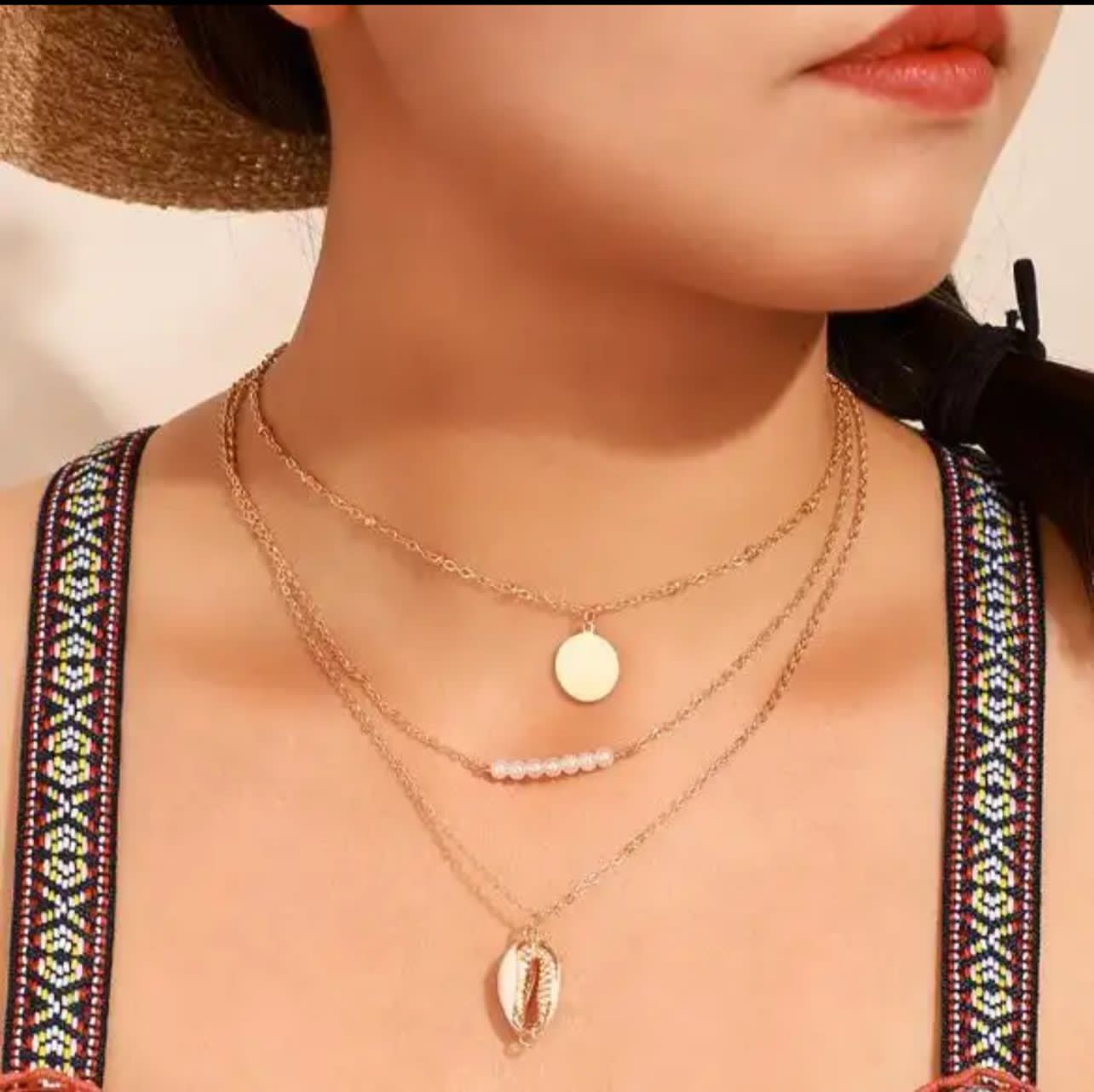 Women Vintage Coin Shell Starfish Pendant Necklace, Multi-layer Sequined Tassel Necklace, Long Tassel Pendant Necklace Women Vintage Coin Shell Starfish Pendant Necklace, Multi-layer Sequined Tassel Necklace, Long Tassel Pendant Necklace